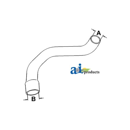 A & I Products Radiator Hose, Lower 18" x10" x6" A-R43581